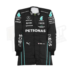 Réplica del mono de carreras del equipo de F1 Mercedes-AMG Petronas de George Russell 2022