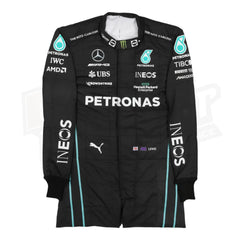 Réplica del mono de carreras del equipo Mercedes-AMG Petronas F1 de Lewis Hamilton 2022