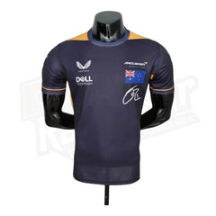 Camiseta de cuello redondo de F1 de Daniel Ricciardo de McLaren 2022
