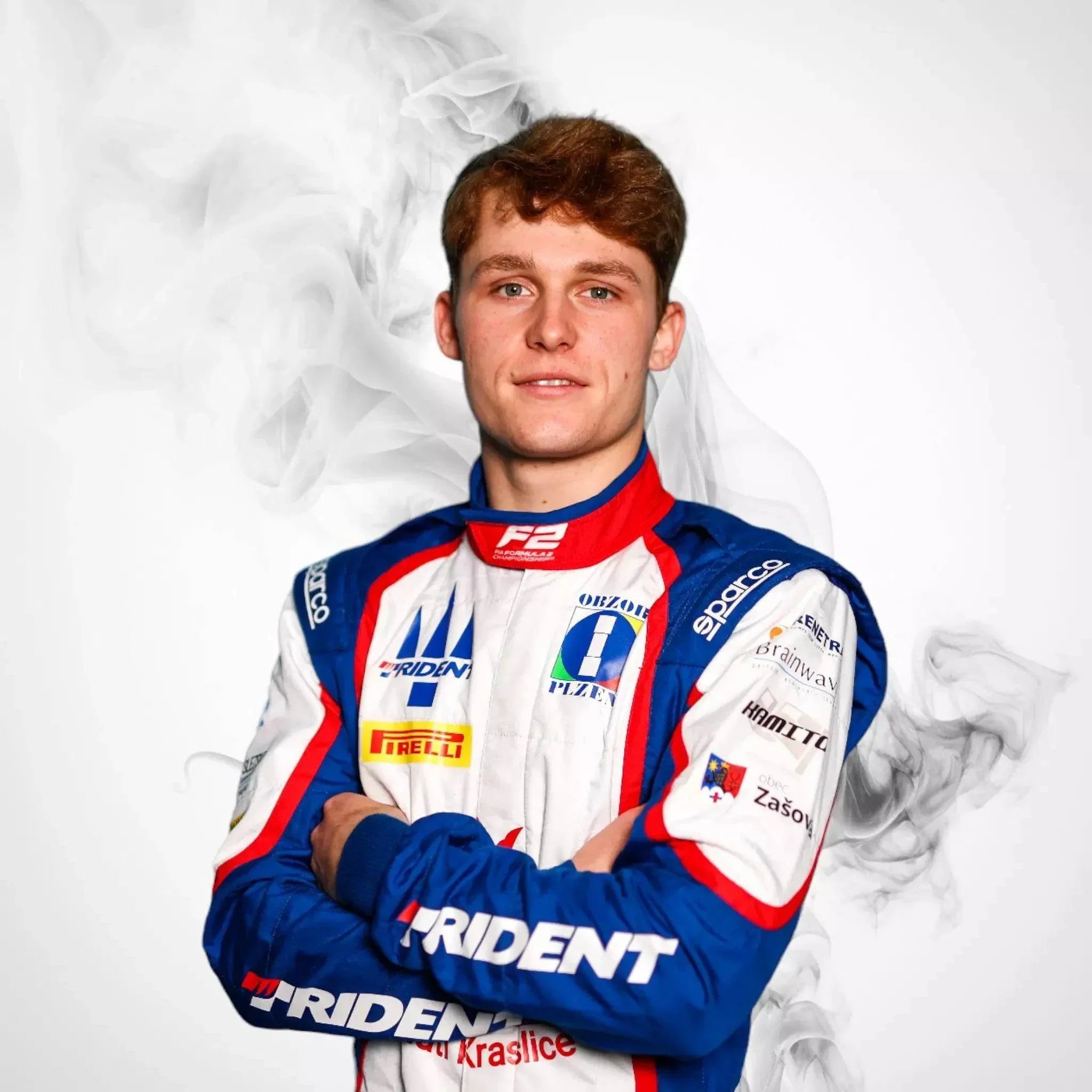 2023 FIA Formula 2 Champion Roman Stanek Suit
