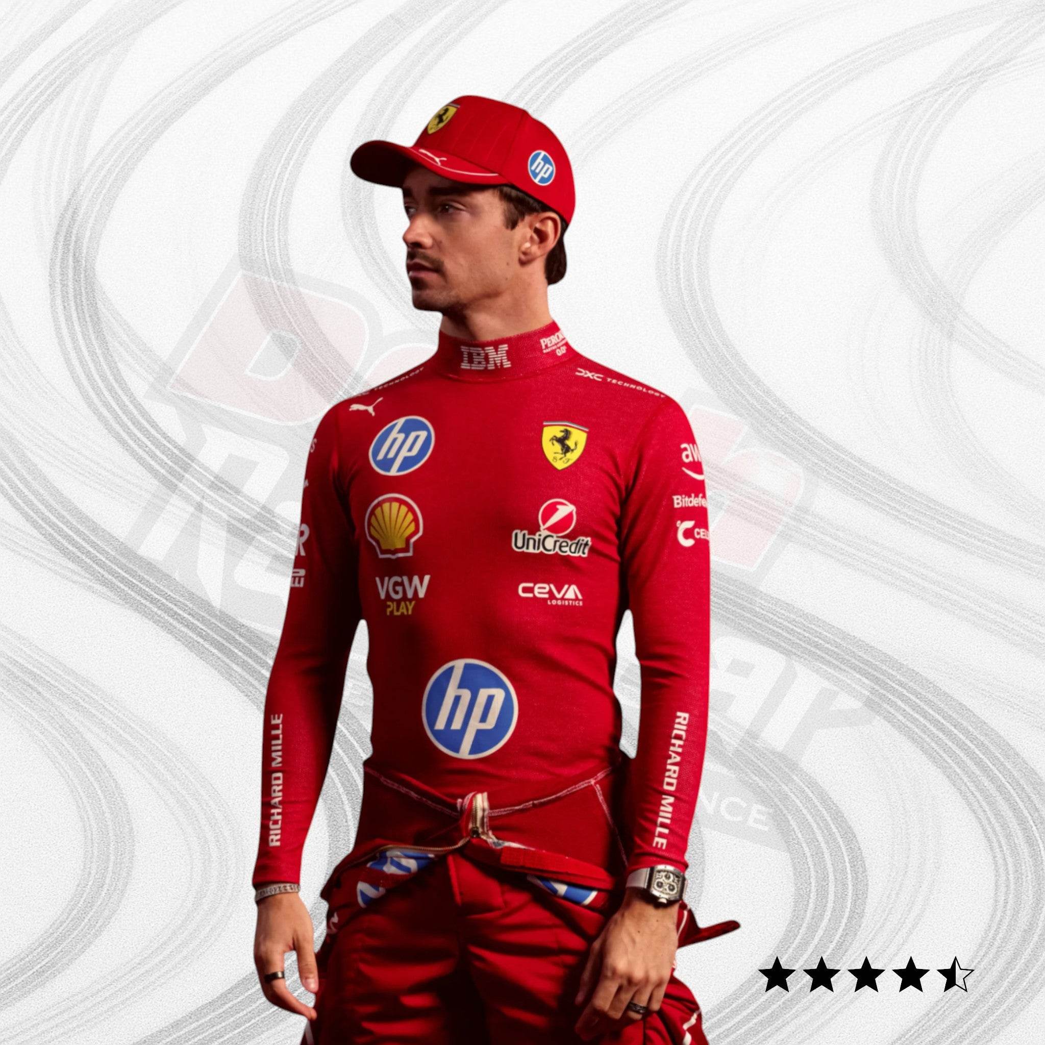 2025 Lewis Hamilton HP Race Suit Ferrari F1 – Limited Edition