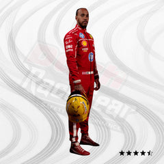 Mono de carreras Lewis Hamilton HP 2025 Ferrari F1 – Edición limitada