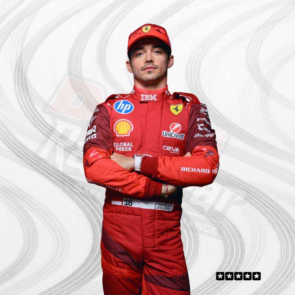 Charles Leclerc Scuderia Ferrari HP Las Vegas 2025 race suit