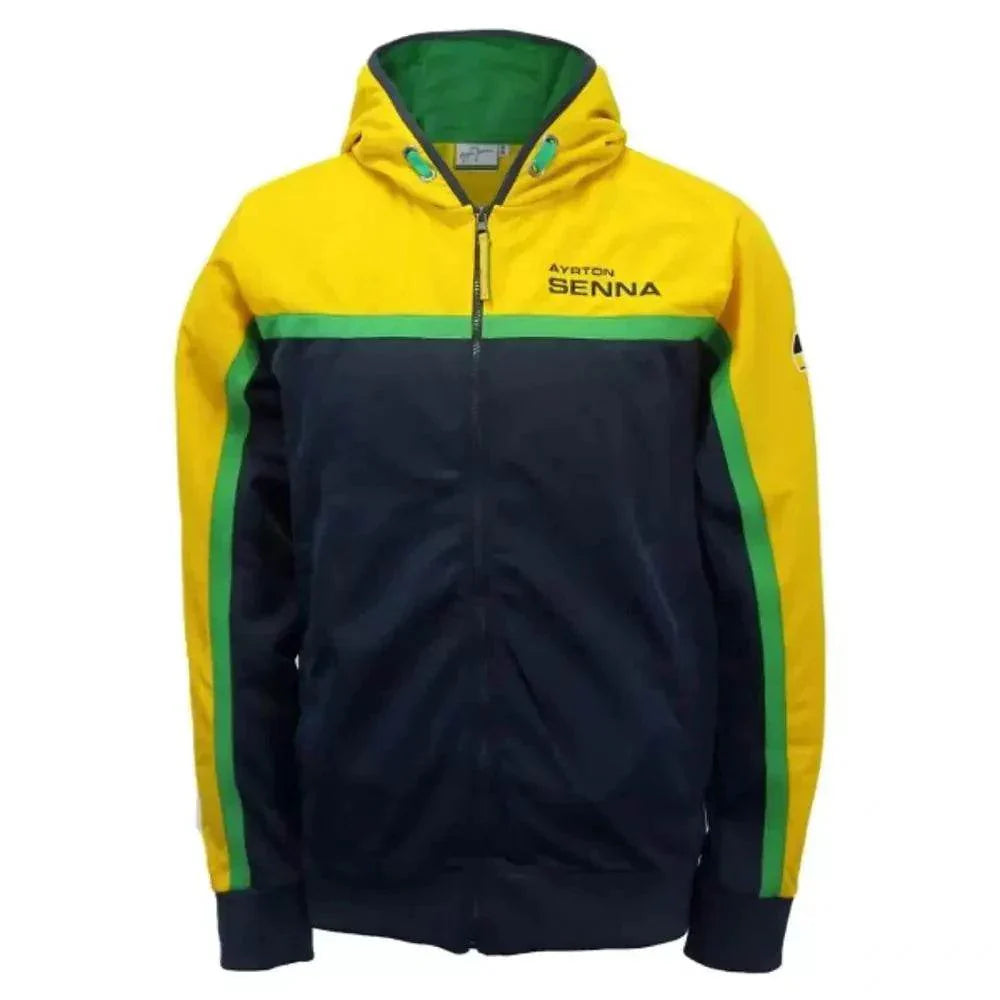 Ayrton Senna Zip Hoodie Helmet
