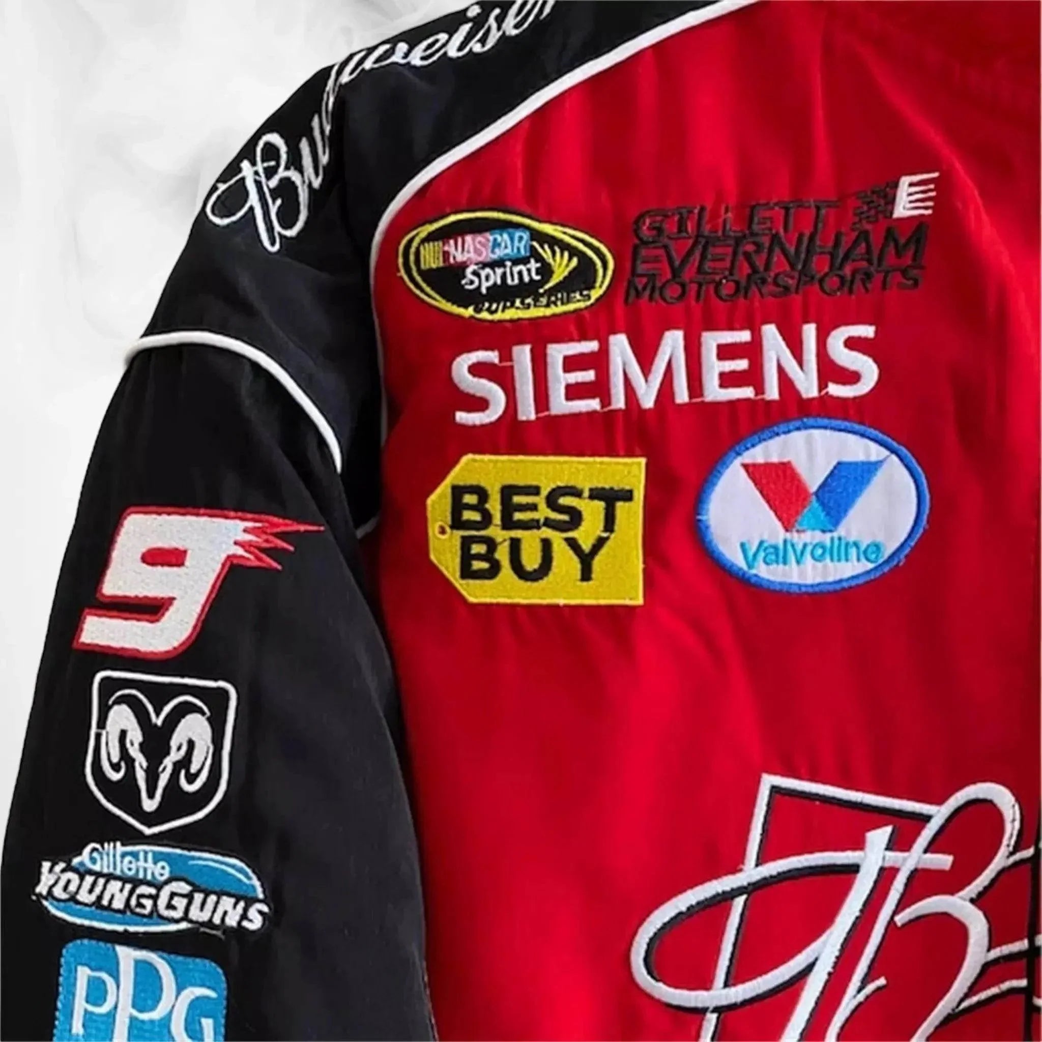 Budweiser Black F1 Retro Racing Jacket