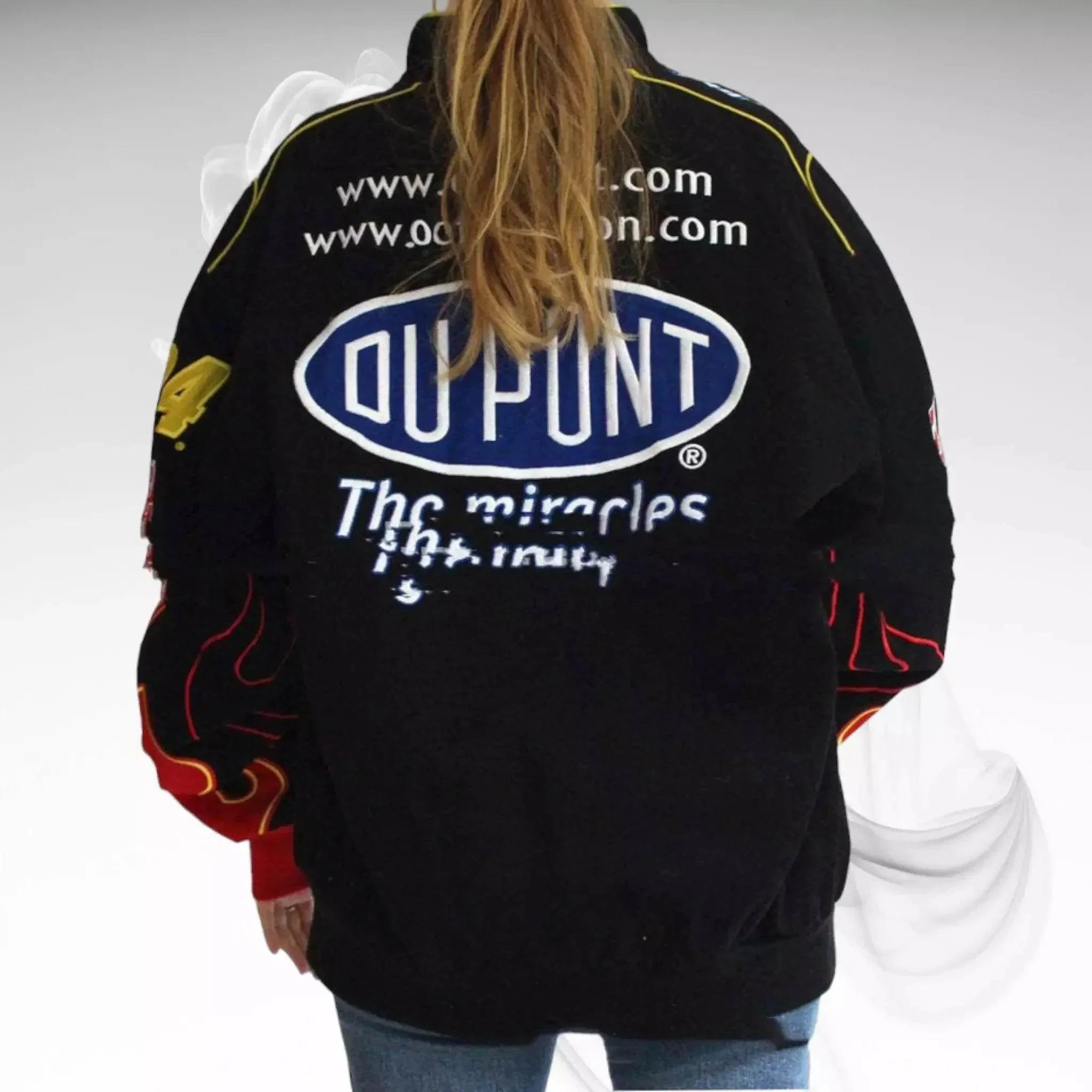 Vintage Dupont Windbreaker Printed Jacket