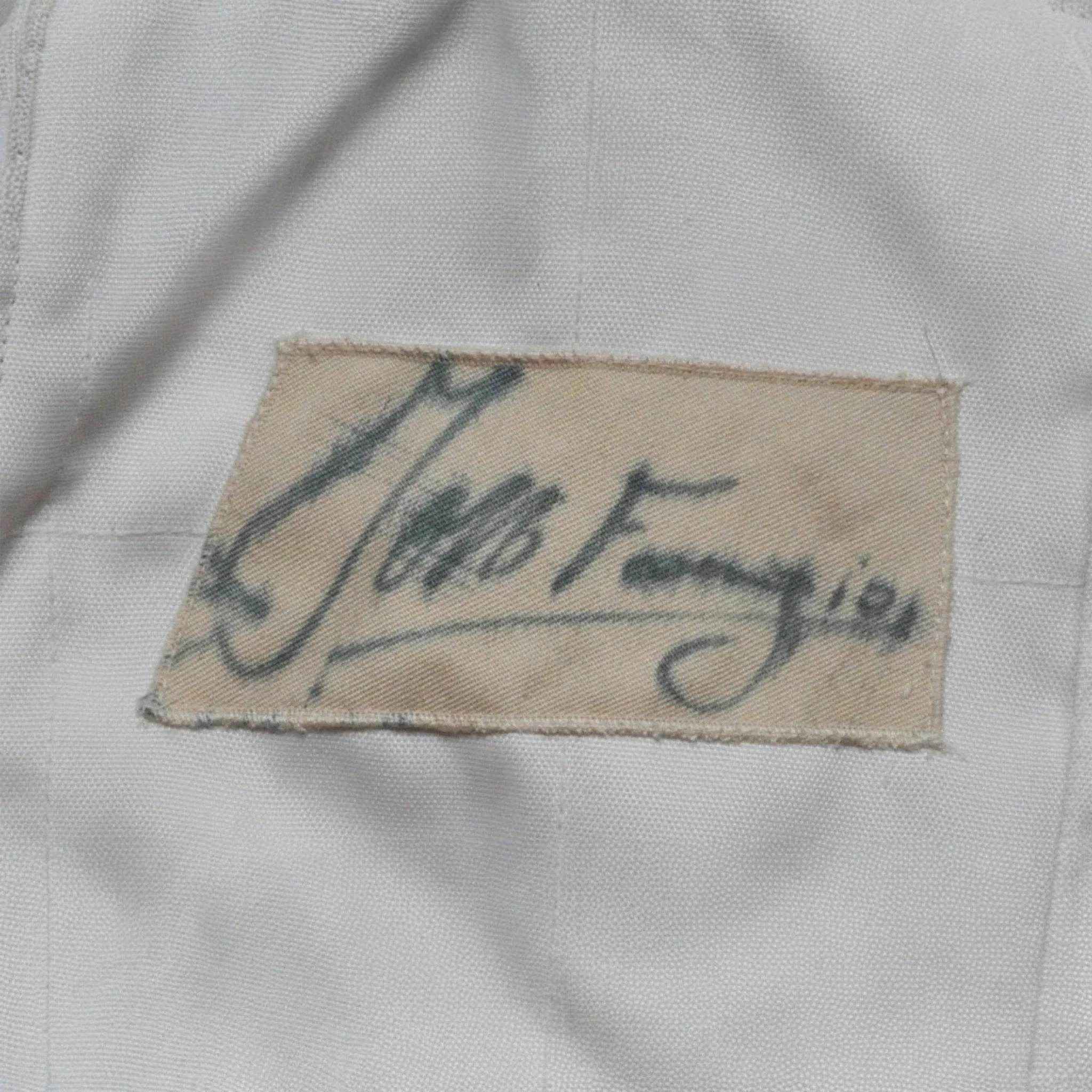 Juan Manuel Fangio SIGNED VINTAGE FERRARI F1 REPLICA Race SUIT