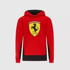 Sudadera con capucha infantil con el escudo de la Scuderia Ferrari F1