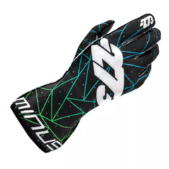 Guantes POLY EVO Negro/Verde/Cian