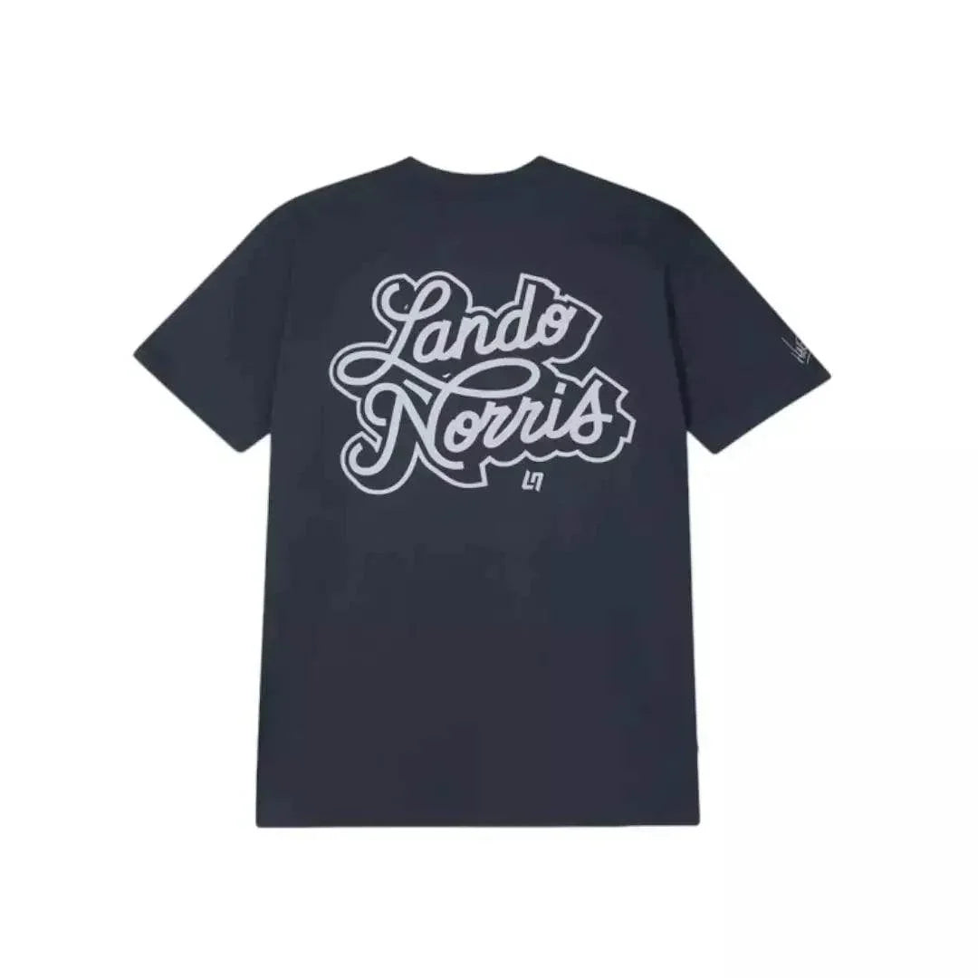 SCRIPT PETROL BLUE SHORT SLEEVE TEE