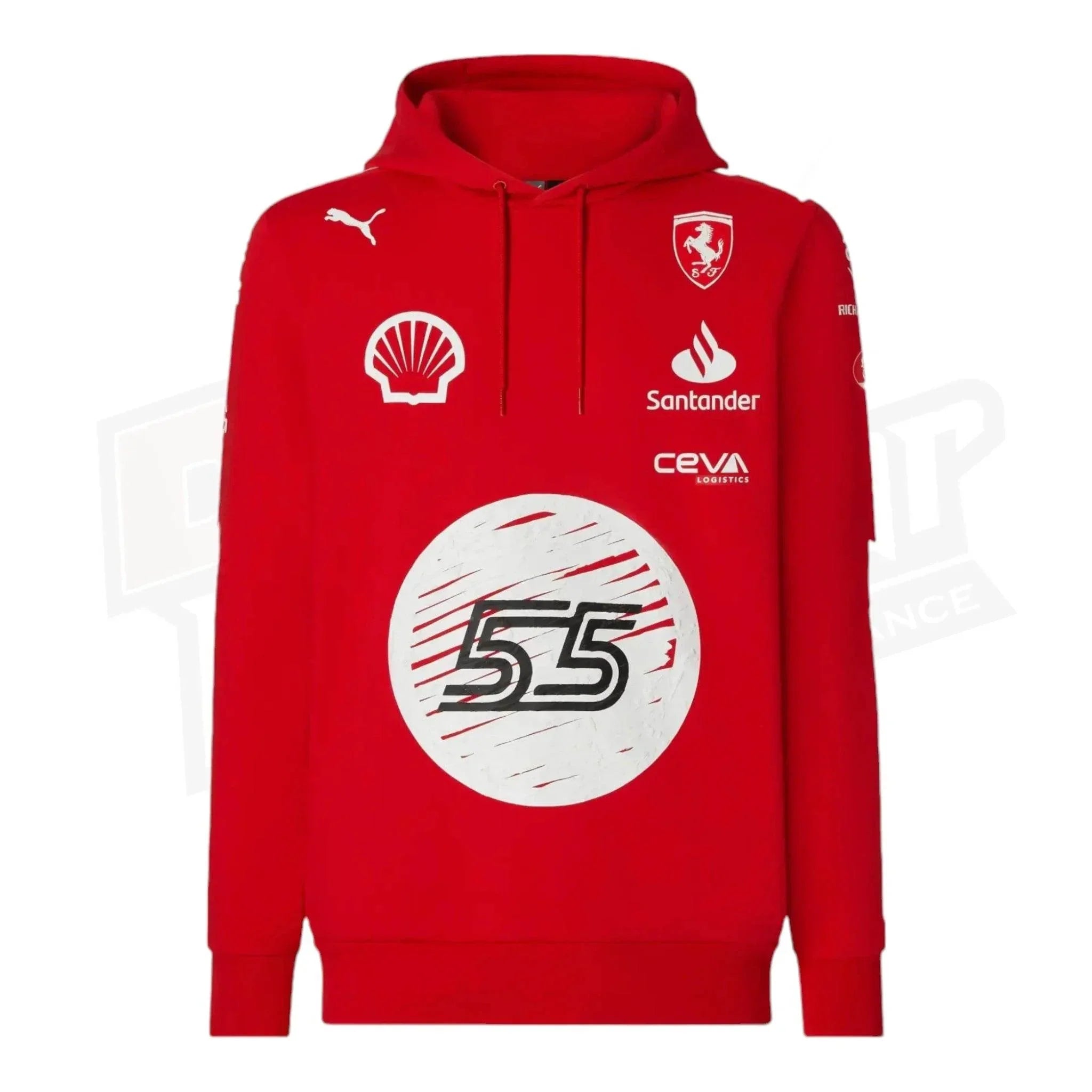 Scuderia Ferrari Carlos Sainz Puma hooded sweatshirt - Joshua Vides ROSSO CORSA