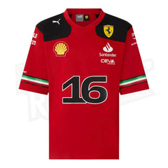 Réplica de la camiseta de fútbol americano de Charles Leclerc de la Scuderia Ferrari - Edición especial de Austin