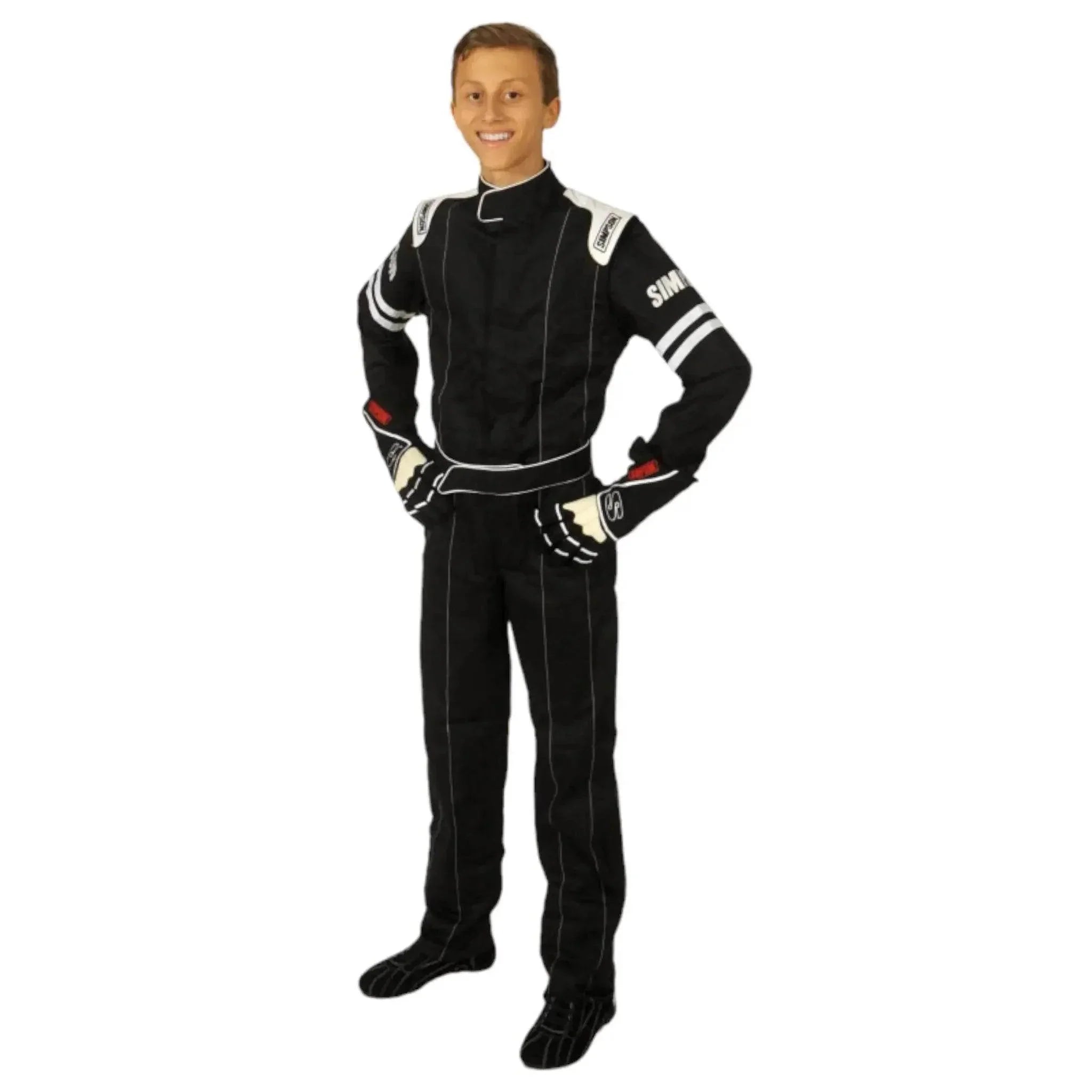 Simpson Youth Legend II Suit Black White Black