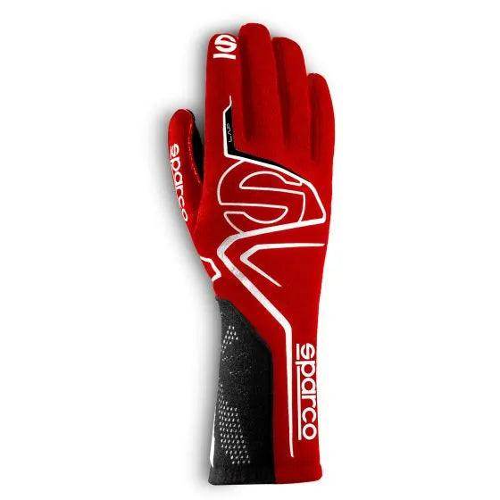 Sparco Lap Race Gloves Red White