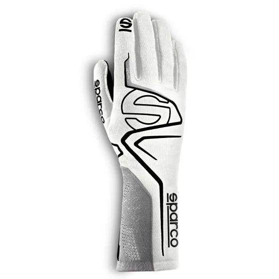 Sparco Lap Race Gloves White Black