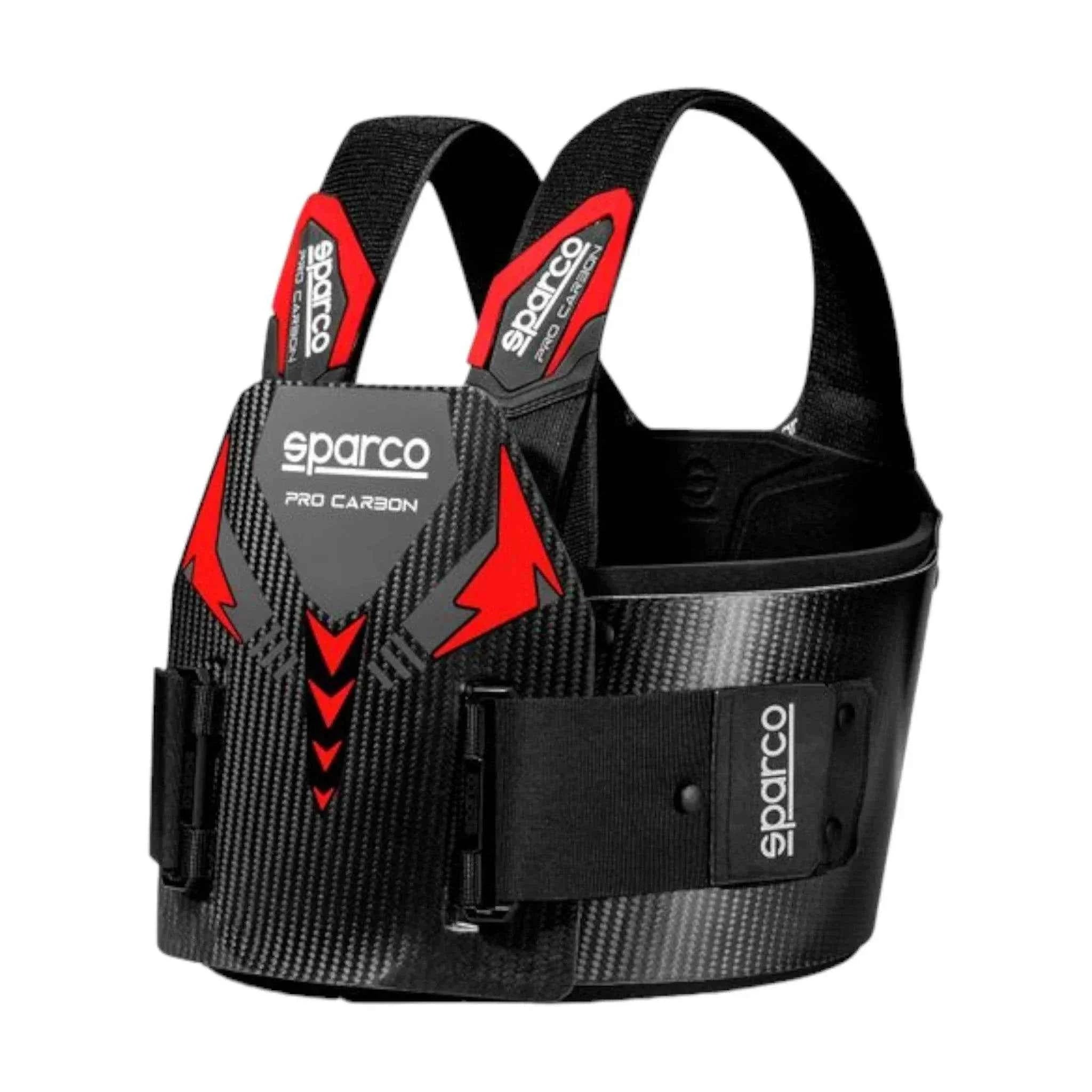 Sparco Pro Carbon Rib Protector Red