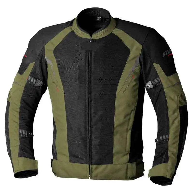 VENTILATOR XT CE MENS TEXTILE JACKET GREEN BLACK