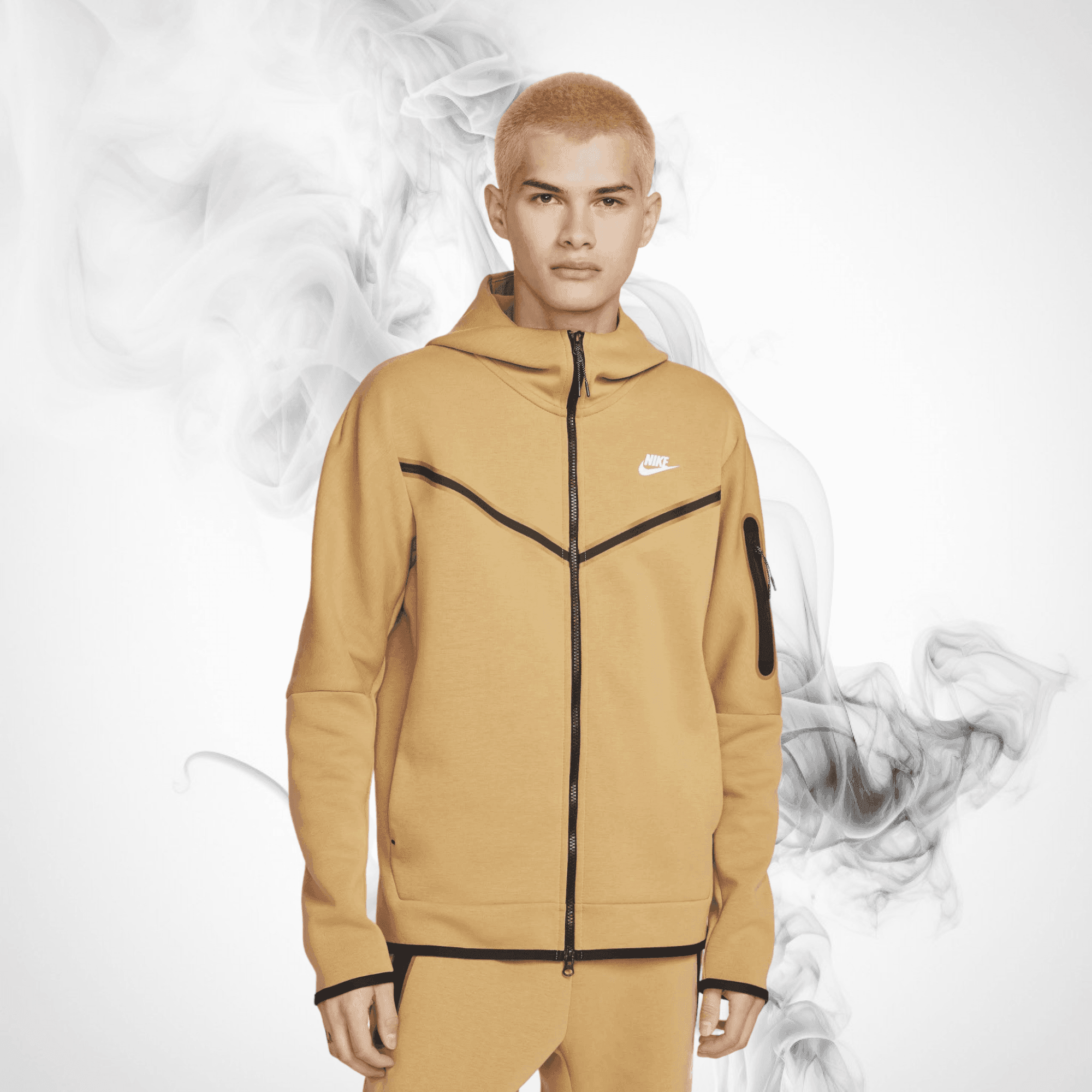 Nike Sportswear Tech Fleece Men's Full-Zip Hoodie Gold